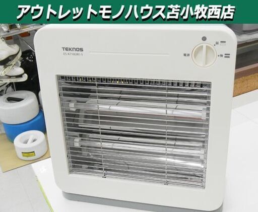 2019年製 電気ストーブ 電気ヒーター ES-K710 テクノス ホワイト 苫小牧西店
