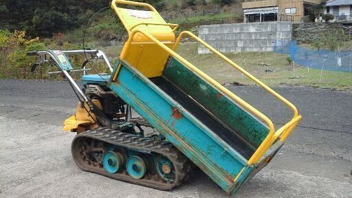 運搬車　チクスイ  手動ダンプ ❢❢  実働 ❢❢  キャタピラ良し ❢❢ ガソリンエンジン ❢❢(お離し中)