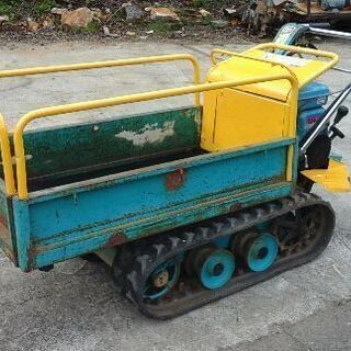 運搬車 チクスイ 手動ダンプ ❢❢ 実働 ❢❢ キャタピラ良し 