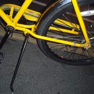 【リサイクルショップどりーむ荒田店】エコチャリ№11330U　SCHWINN　ビーチクルーザー　HEAVY DUTI　２６インチ　イエロー　中古品