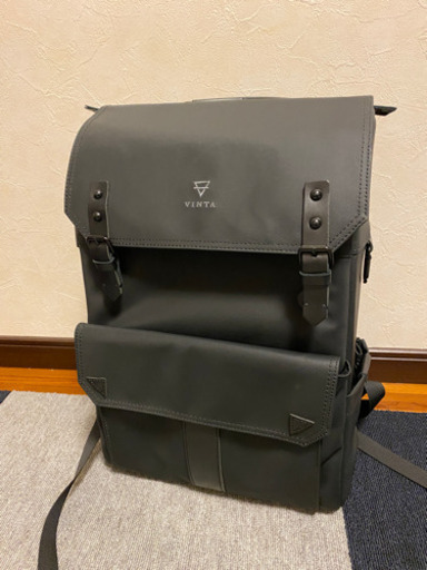 【鞄 バックパック】VINTA リュックサック ブラック トラベルキット 防水　中古