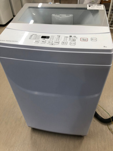【美品】2019年製　ニトリ　電気洗濯機　6.0kg　NTR60