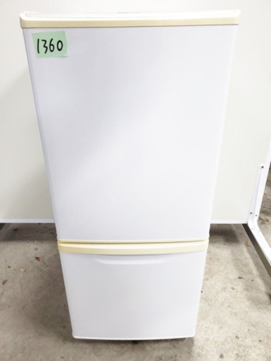 1360番 Panasonic✨ノンフロン冷凍冷蔵庫✨NR-B144W-W‼️