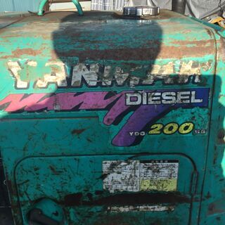 ヤンマー 防音小型ディーゼル発電機 YDG200SS 中古 エンジン未チェック