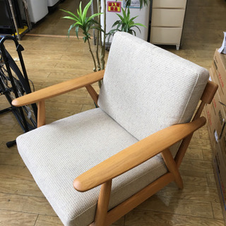 展示品あがり! ナガノインテリア 1人掛けソファ REAL 北欧Style LC030