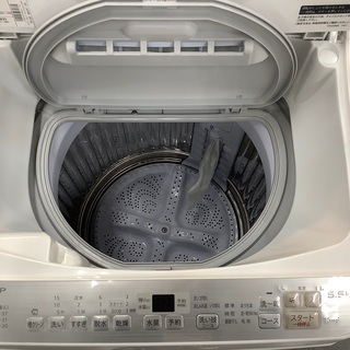一年動作保証】縦型洗濯乾燥機 SHARP 5.5kg ES-TX5B 2017年