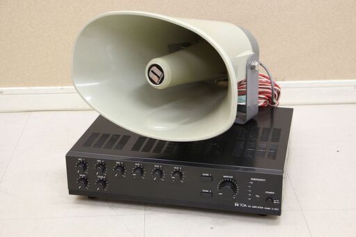 ユニペックス(UNI-PEX) 35W車載用コンビネーションスピーカー CV-381/35A　TOA　PA　AMPLIFIER　A1830セット(J755txY)