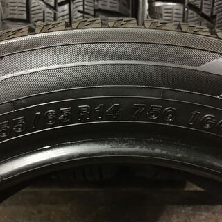 YOKOHAMA ice GUARD iG60 155/65R14 14インチ スタッドレス 4本 2017年製 N-ONE ワゴンR タント モコ ekワゴン等 (VTH311) クレジットカード QR決済可能 − 北海道