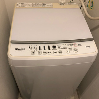🔴配送込み9000円‼️ハイセンス洗濯機5.5K2019年製‼️