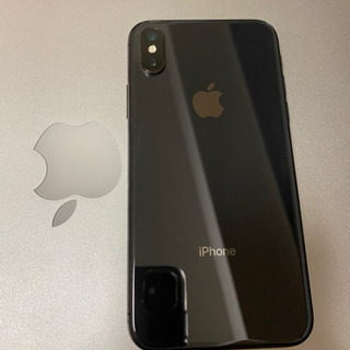 iPhone X 64G スペースグレー simフリー済 美品 SIMロック解除済】sim