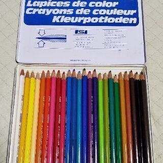 水彩色鉛筆24色、色鉛筆24色