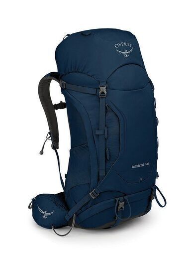 osprey kestrel 48 　black /blue  ハイキング　アウトドアに　ザック