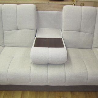 R221 NITORI 布製ソファベッド 良品 幅180cm