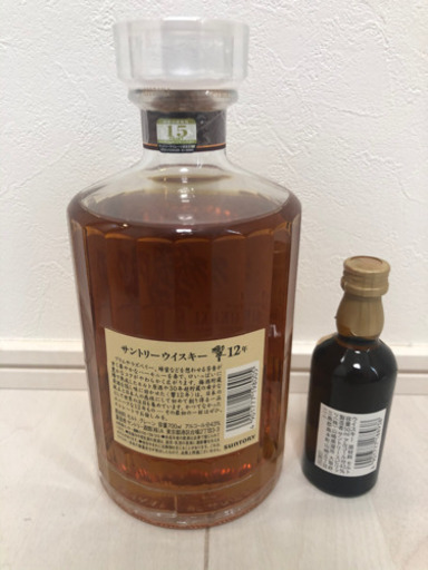 決まりました]響12年700ml＋おまけで山崎12年ミニチュアボトル | real