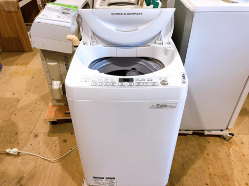 【1121M1】SHARP 全自動電気洗濯機 ES-T709-w 2017年