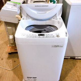 1121M1】SHARP 全自動電気洗濯機 ES-T709-w 2017年 institutoloscher.net