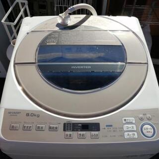 取引中【美品】2019年　9.0kg 洗濯機　取説　新品糸くずフィルター２個付