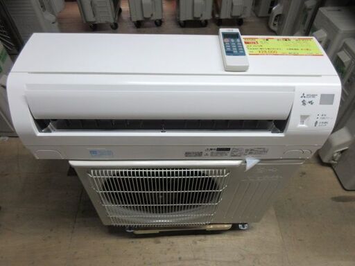 K01563　三菱　中古エアコン　主に6畳用　冷2.2kw／暖2.5kw