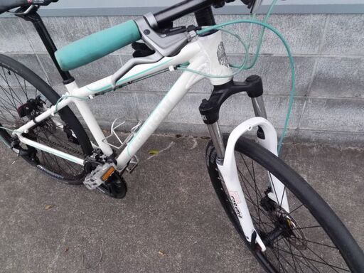 bianchi sport cielo クロスバイク 24段変速 フロントサス 26インチ 白 ...