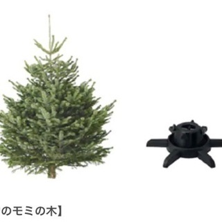 IKEA クリスマスツリースタンド&生もみの木SET