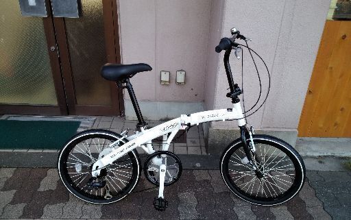 WACHSEN[ヴァクセン]WeiB BA-101 20吋 折り畳み自転車 アルミ/6speed/ホワイトxブラック