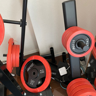 バーベルセット  ベンチ＆パワーラック100kg トレーニング