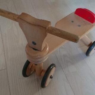 ボーネルンド
木製  室内三輪車／木の四輪バイク