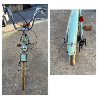 値下げ☆1109 TOPONE　クラシカル　折り畳み自転車 FLM206-AK3WーGGR　グレイッシュグリーン