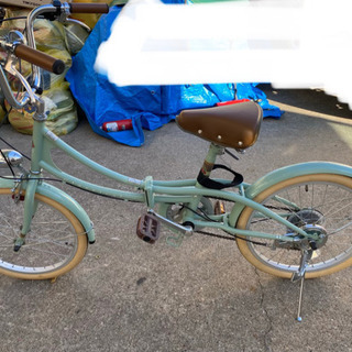 値下げ☆1109 TOPONE　クラシカル　折り畳み自転車 FLM206-AK3WーGGR　グレイッシュグリーン