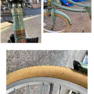 値下げ☆1109 TOPONE　クラシカル　折り畳み自転車 FLM206-AK3WーGGR　グレイッシュグリーン