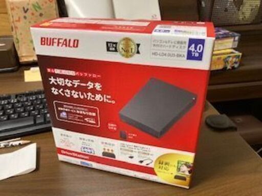 パソコン、テレビ録画用外付けハードディスク