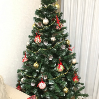 【ネット決済】クリスマスツリー　装飾品付き