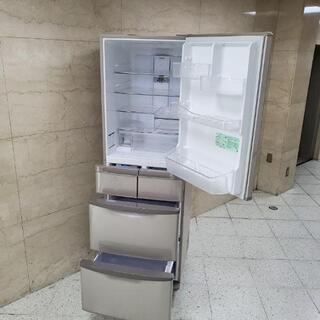 ■配送・設置可■2014年製 日立 HITACHI ヒタチ 415L 5ドア ノンフロン冷凍冷蔵庫 R-K42D(T)