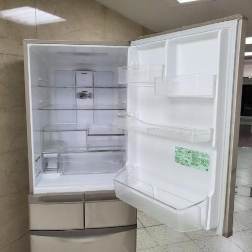 ■配送・設置可■2014年製 日立 HITACHI ヒタチ 415L 5ドア ノンフロン冷凍冷蔵庫 R-K42D(T)
