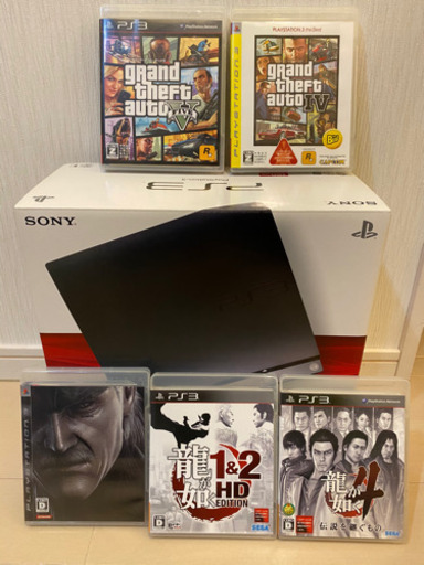 ps3 本体　グランドセフトオート　龍が如く　メタルギアソリッド　当日発送