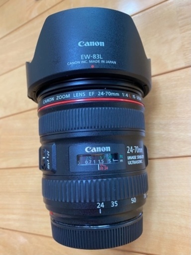 【美品】Canon EF Lシリーズ ズームレンズ EF24-70mm マクロ撮影可　(他サイトで出品中)