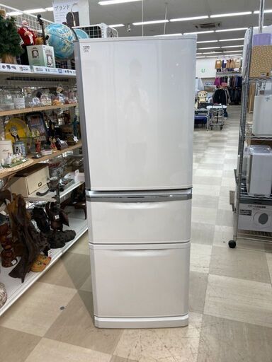 [格安配送有り] 三菱 335L　3ドア冷蔵庫 MR-C34Z-W1　2016年