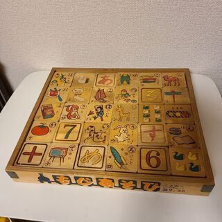 昭和レトロな木製の知育玩具(ニチガン)