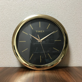 TIMEX掛け時計　ゴールド