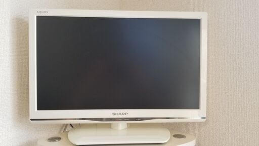 19型テレビ　ホワイト