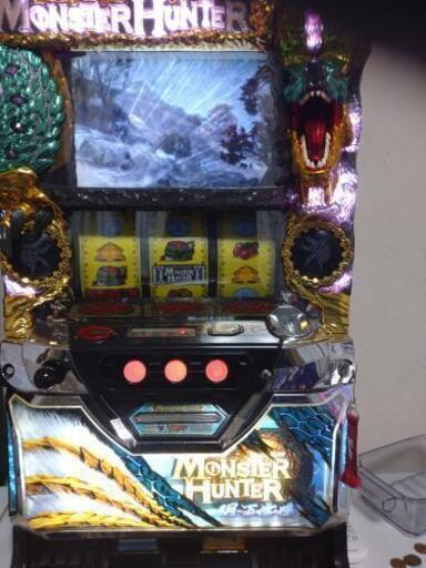 パチスロ　モンスターハンター　月下雷鳴　5号機　実機　送料無料　不要機付き 愛品館八千代店】スロット実機5号機 モンスターハンター月下雷鳴ZX