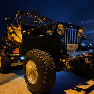 三菱ジープ　特注品ステンレス製鏡面グリルカバー