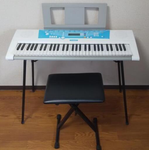 YAMAHA ヤマハ　電子キーボード　 PORTATONE  EZ-J220\n\nスタンド・椅子・取説付
