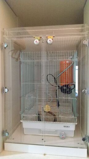 鳥かご アクリルゲージ ヒーター
