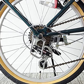 キャプテンスタッグ(CAPTAIN STAG) ファスター 折りたたみ自転車 FDB206 シマノ6段変速/リモコンレバー付きLEDライト　アウトドア