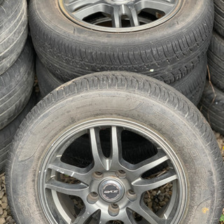 社外アルミホイールタイヤ付き4本セットです‼️