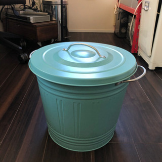 【ネット決済】IKEA  スチール製のゴミ箱（小物入れにも!）