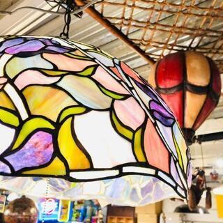 売約済み】【税込価格！！】 ビンテージ ステンドグラス ペンダント