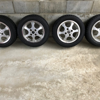 スタッドレスタイヤ　155/65R13 4本アルミ付き