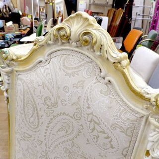 大幅値下げ！ 現状特価品！ 札幌 イタリア最高級家具 SILIK シリック ロココ様式チェア ダイニング 3点セット イス2＆テーブル